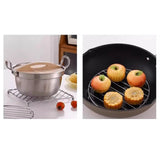 Maxbell Iron Trivet Meat Rack Square Metal Mat for Pots and Pan for Kitchen Pans Bar B