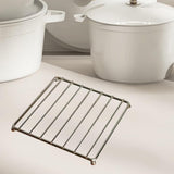 Maxbell Iron Trivet Meat Rack Square Metal Mat for Pots and Pan for Kitchen Pans Bar B