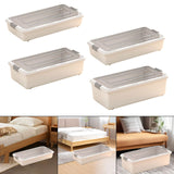 Maxbell Under Bed Storage Sturdy Heavy Duty Easy Pull Out Underbed Storage Container 61cmx40cmx11cm