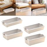 Maxbell Under Bed Storage Sturdy Heavy Duty Easy Pull Out Underbed Storage Container 61cmx40cmx11cm
