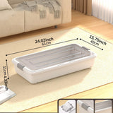 Maxbell Under Bed Storage Sturdy Heavy Duty Easy Pull Out Underbed Storage Container 61cmx40cmx11cm