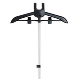 Maxbell Garment Steamer Rack Folding Steamer Hanger Stand for Retail Hotel Cloakroom Black
