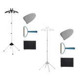 Maxbell Garment Steamer Rack Folding Steamer Hanger Stand for Retail Hotel Cloakroom Black
