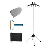 Maxbell Garment Steamer Rack Folding Steamer Hanger Stand for Retail Hotel Cloakroom Black