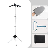 Maxbell Garment Steamer Rack Folding Steamer Hanger Stand for Retail Hotel Cloakroom Black