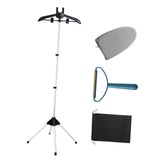 Maxbell Garment Steamer Rack Folding Steamer Hanger Stand for Retail Hotel Cloakroom Black