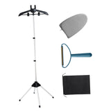 Maxbell Garment Steamer Rack Folding Steamer Hanger Stand for Retail Hotel Cloakroom Black