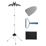 Maxbell Garment Steamer Rack Folding Steamer Hanger Stand for Retail Hotel Cloakroom Black