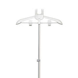 Maxbell Garment Steamer Rack Folding Steamer Hanger Stand for Retail Hotel Cloakroom Gray