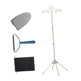Maxbell Garment Steamer Rack Folding Steamer Hanger Stand for Retail Hotel Cloakroom Gray