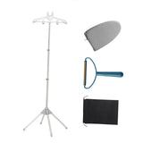 Maxbell Garment Steamer Rack Folding Steamer Hanger Stand for Retail Hotel Cloakroom Gray
