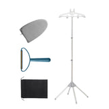 Maxbell Garment Steamer Rack Folding Steamer Hanger Stand for Retail Hotel Cloakroom Gray