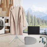 Maxbell Garment Steamer Rack Folding Steamer Hanger Stand for Retail Hotel Cloakroom Gray