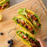Maxbell Taco Holder Stand Pancake Stand Easy to Clean Stylish for Hotel Party Buffet