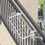 Maxbell Clothes Drying Rack for Balcony Railing Windowsill for Hotel Garage Bathroom 35cm