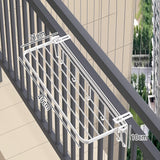 Maxbell Clothes Drying Rack for Balcony Railing Windowsill for Hotel Garage Bathroom 45cm