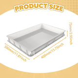 Maxbell Pizza Dough Proofing Box Dough Storage Container for Home Restaurant Kitchen 7.5cm Height
