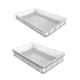 Maxbell Pizza Dough Proofing Box Dough Storage Container for Home Restaurant Kitchen 7.5cm Height