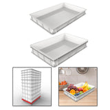 Maxbell Pizza Dough Proofing Box Dough Storage Container for Home Restaurant Kitchen 7.5cm Height