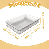 Maxbell Pizza Dough Proofing Box Dough Storage Container for Home Restaurant Kitchen 10cm Height