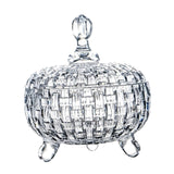 Maxbell Candy Jar with Lid 685ml Elegant Home Decoration for Food Wedding Chocolates Clear