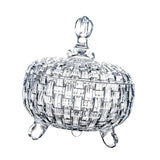 Maxbell Candy Jar with Lid 685ml Elegant Home Decoration for Food Wedding Chocolates Clear
