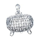 Maxbell Candy Jar with Lid 685ml Elegant Home Decoration for Food Wedding Chocolates Clear
