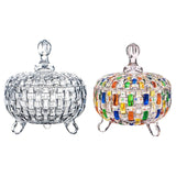 Maxbell Candy Jar with Lid 685ml Elegant Home Decoration for Food Wedding Chocolates Clear