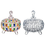 Maxbell Candy Jar with Lid 685ml Elegant Home Decoration for Food Wedding Chocolates Clear