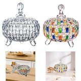 Maxbell Candy Jar with Lid 685ml Elegant Home Decoration for Food Wedding Chocolates Clear