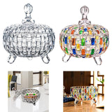 Maxbell Candy Jar with Lid 685ml Elegant Home Decoration for Food Wedding Chocolates Clear