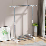 Maxbell Freestanding Clothing Rack with Storage Shelf for Living Room Balcony Retail