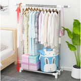 Maxbell Freestanding Clothing Rack with Storage Shelf for Living Room Balcony Retail