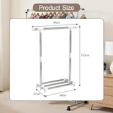 Maxbell Freestanding Clothing Rack with Storage Shelf for Living Room Balcony Retail