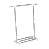 Maxbell Freestanding Clothing Rack with Storage Shelf for Living Room Balcony Retail