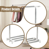 Maxbell Freestanding Clothing Rack with Storage Shelf for Living Room Balcony Retail