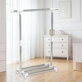 Maxbell Freestanding Clothing Rack with Storage Shelf for Living Room Balcony Retail