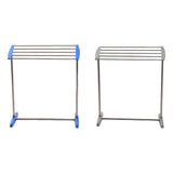 Maxbell Clothes Drying Rack Sturdy Versatile Garment Rack for Dorm Hotel Living Room Blue