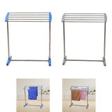 Maxbell Clothes Drying Rack Sturdy Versatile Garment Rack for Dorm Hotel Living Room Blue