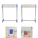Maxbell Clothes Drying Rack Sturdy Versatile Garment Rack for Dorm Hotel Living Room Blue