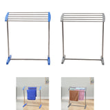 Maxbell Clothes Drying Rack Sturdy Versatile Garment Rack for Dorm Hotel Living Room Blue