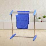 Maxbell Clothes Drying Rack Sturdy Versatile Garment Rack for Dorm Hotel Living Room Blue