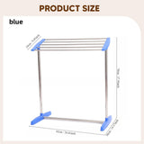 Maxbell Clothes Drying Rack Sturdy Versatile Garment Rack for Dorm Hotel Living Room Blue