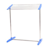 Maxbell Clothes Drying Rack Sturdy Versatile Garment Rack for Dorm Hotel Living Room Blue