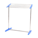 Maxbell Clothes Drying Rack Sturdy Versatile Garment Rack for Dorm Hotel Living Room Blue