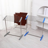 Maxbell Clothes Drying Rack Sturdy Versatile Garment Rack for Dorm Hotel Living Room Blue