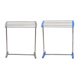 Maxbell Clothes Drying Rack Sturdy Versatile Garment Rack for Dorm Hotel Living Room Blue