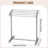 Maxbell Clothes Drying Rack Sturdy Versatile Garment Rack for Dorm Hotel Living Room Gray