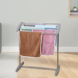 Maxbell Clothes Drying Rack Sturdy Versatile Garment Rack for Dorm Hotel Living Room Gray