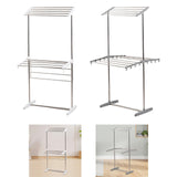 Maxbell Clothes Drying Rack , Hanging Laundry Drying Rack for Dorm Household Balcony Grey
